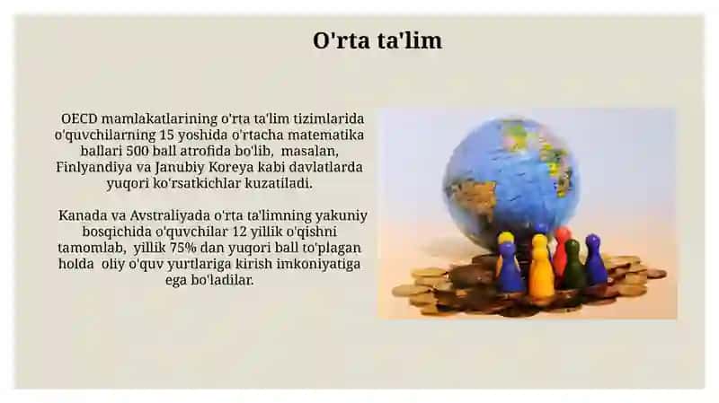Iqtisodiy rivojlangan mamlakatlar ta'lim tizimi 4