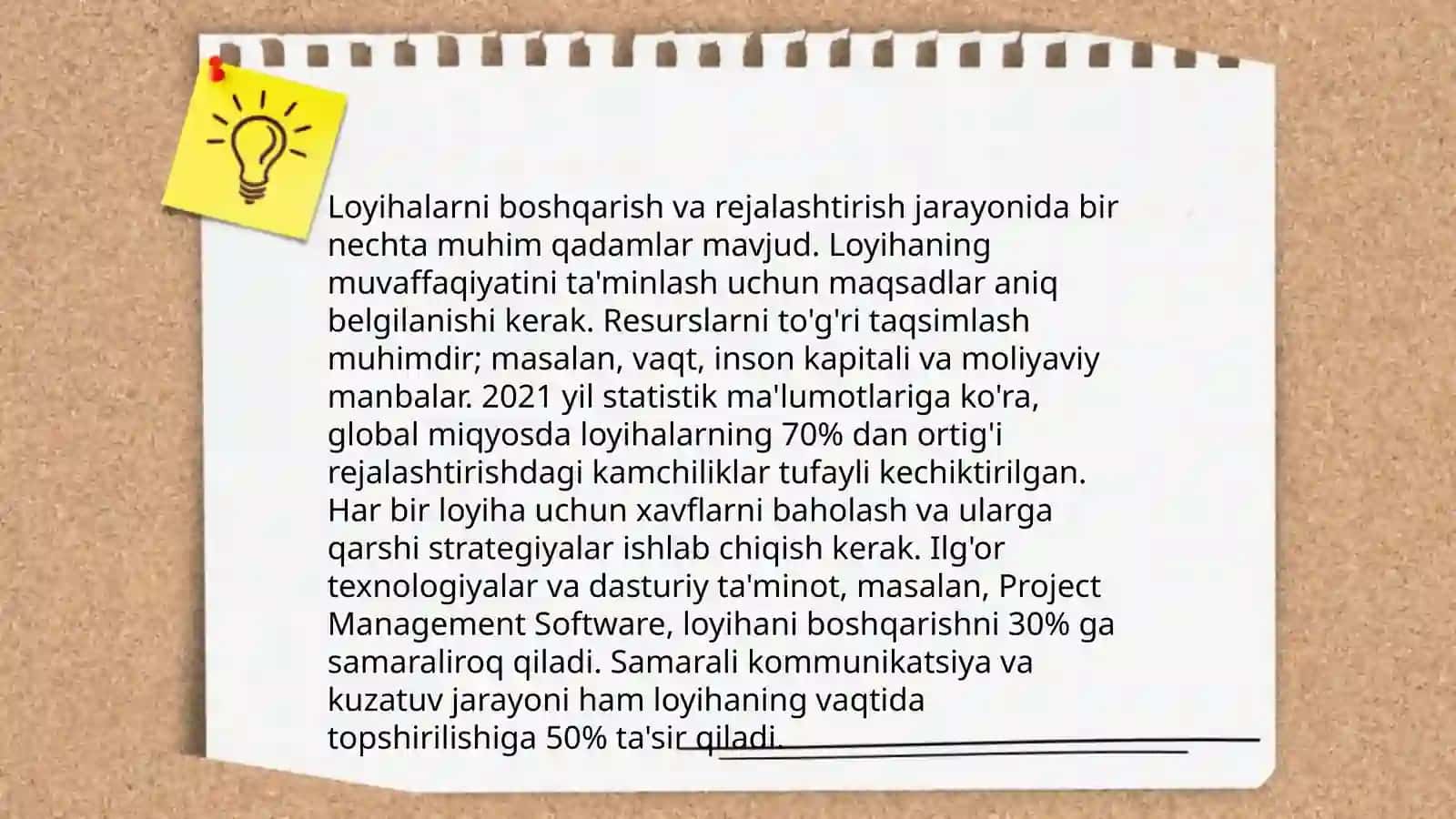 Faoliyatlarni haftaga teng taqsimlash 4
