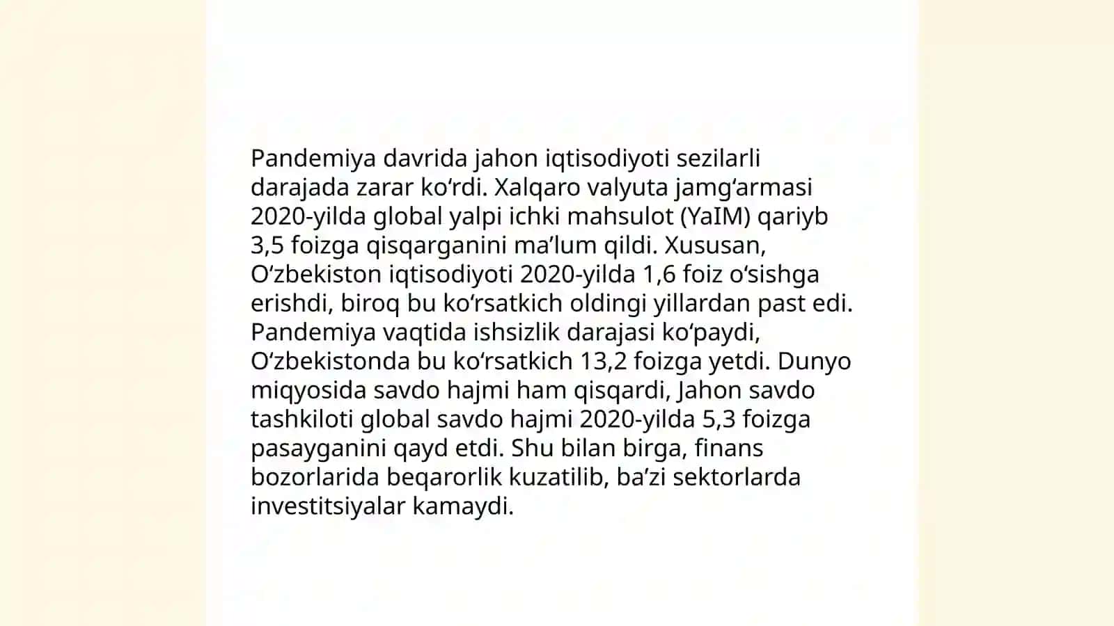PANDIMIYA XXI ASRNING GLOBAL MUAMMOSI VA UNING OQIBATLARI 4