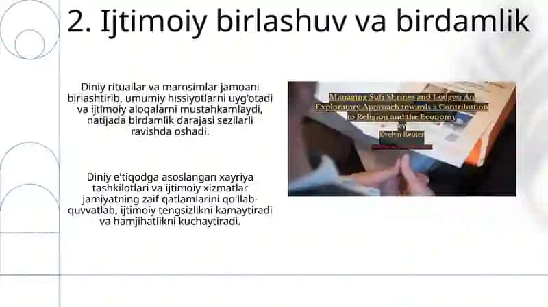 Dinining ijtimoiy madaniyat xodisa sifatidagi ahamiyati 4