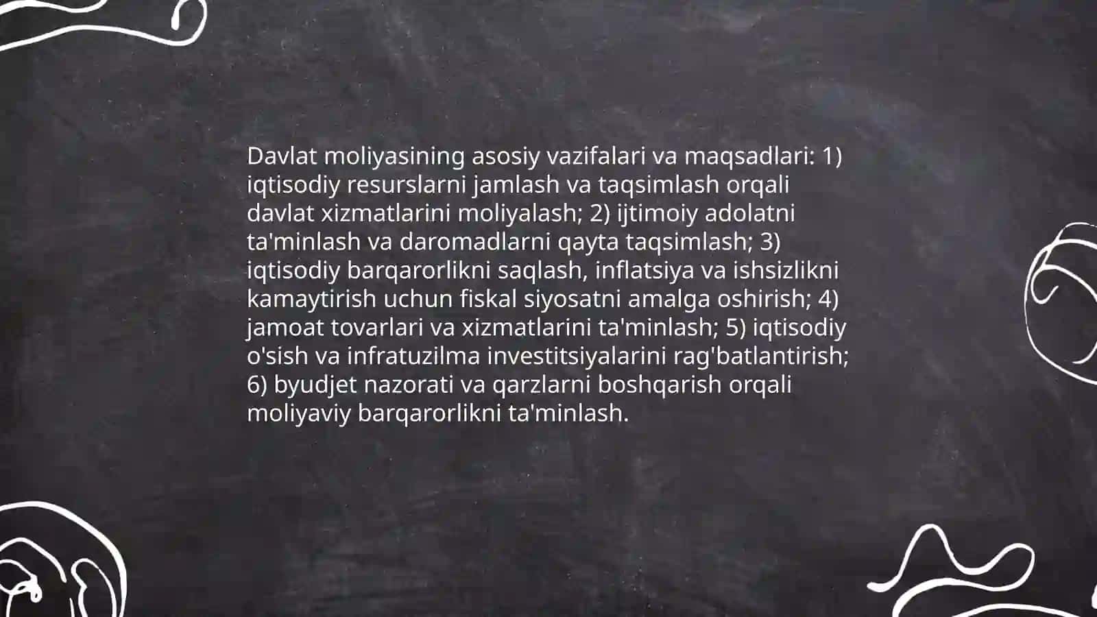Davlat moliyasi va uning tarkibiy tuzilishi 4