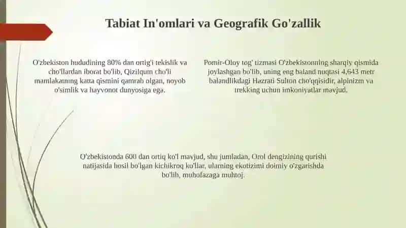 O'zbekiston: Tarix va Madaniyat Gavhari 4