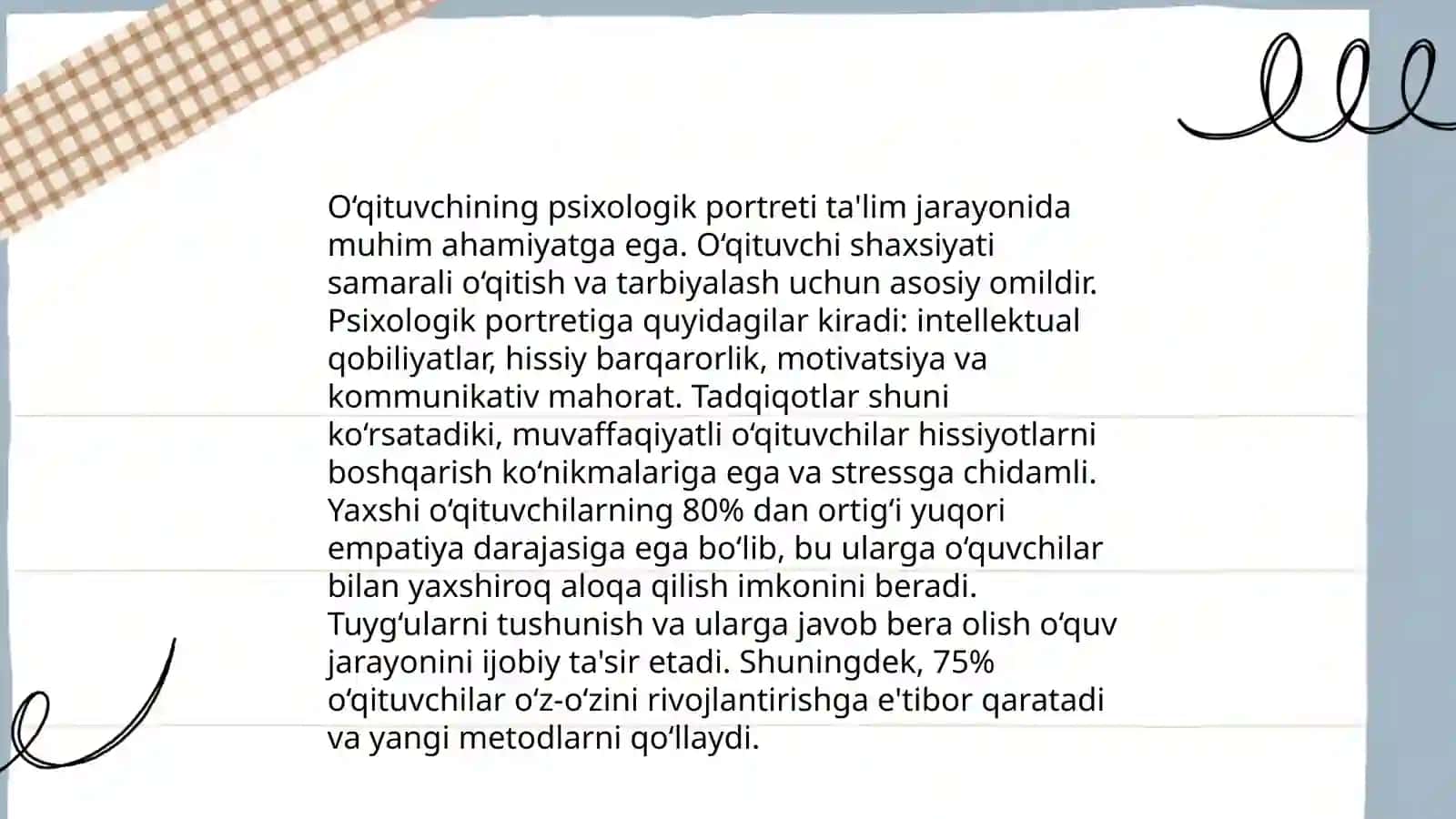 Pedagogik faoliyatning psixologik asoslari 4