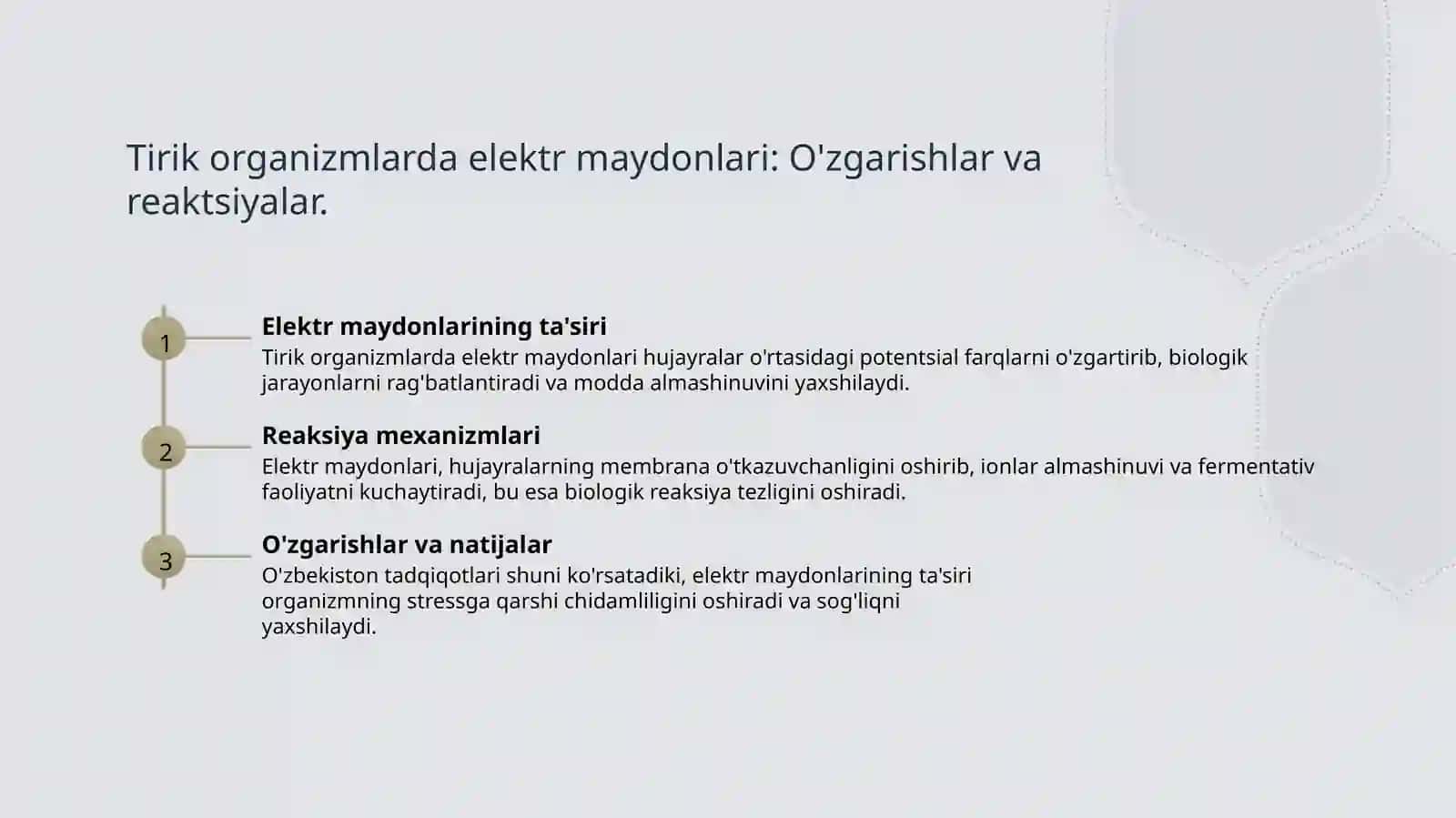 Elektr va magnit maydonlari va ularning tirik organizmga ta'siri 4
