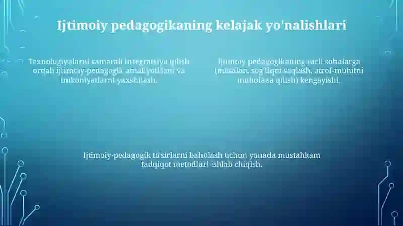 Ijtimoiy pedagogika fanining joriy etilishi 4