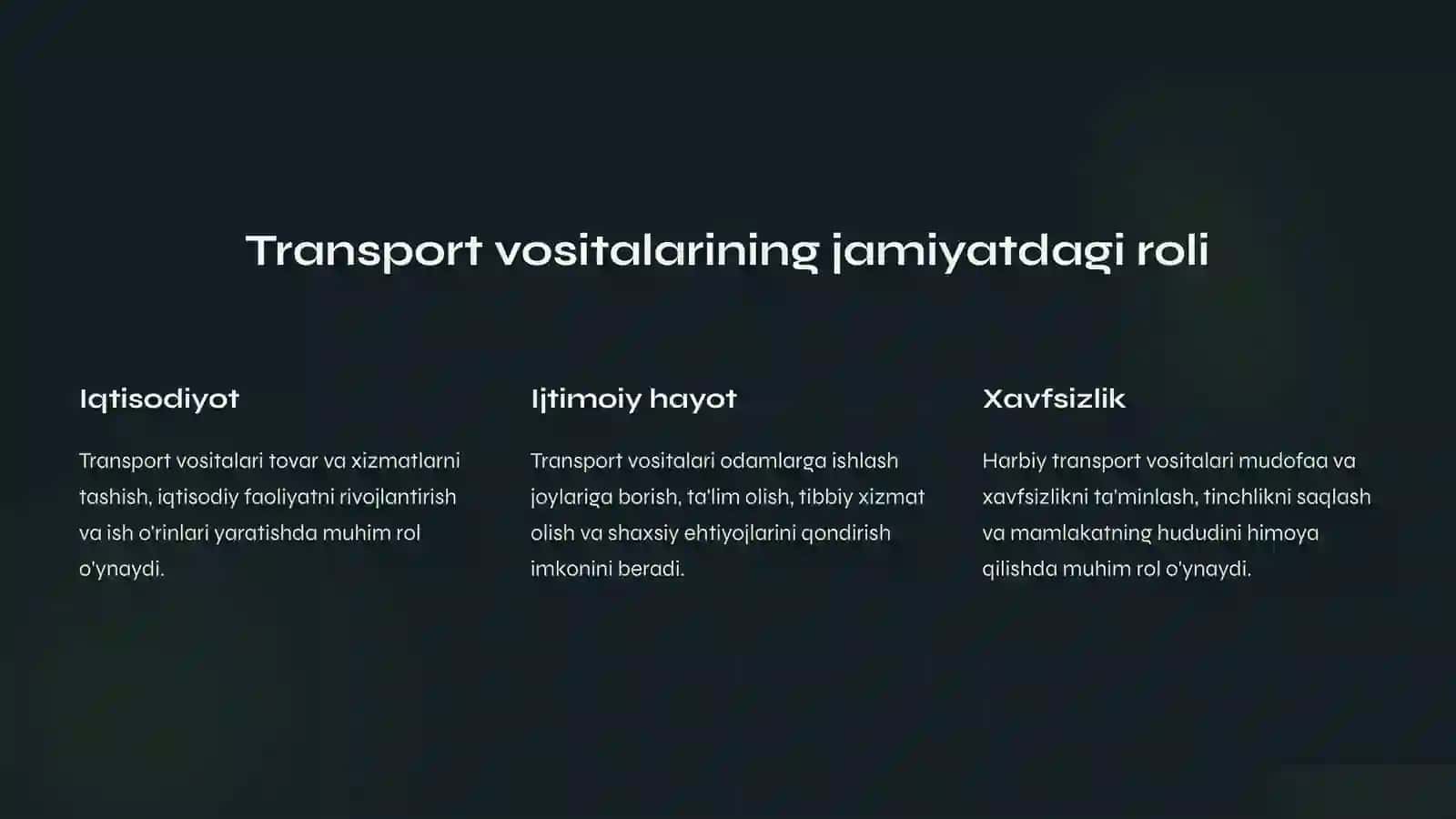 Jangovar va transport vositalarini mustahkamlash 4
