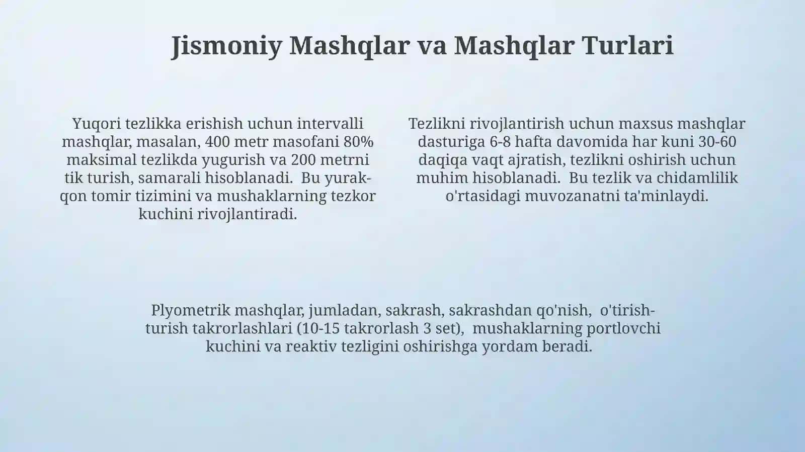 Tezkorlik qobiliyatini tarbiyalash metodikasi 4