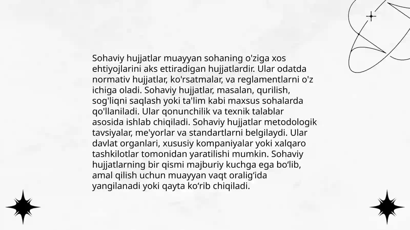Sohaviy hujjatlarning turlari 4