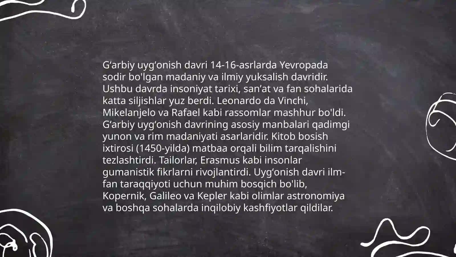 Oʻrta asr Sharq va Gʻarbning uygʻonish davrida axborot, maʼlumot manbai sifatida qiyosiy darajasi 4