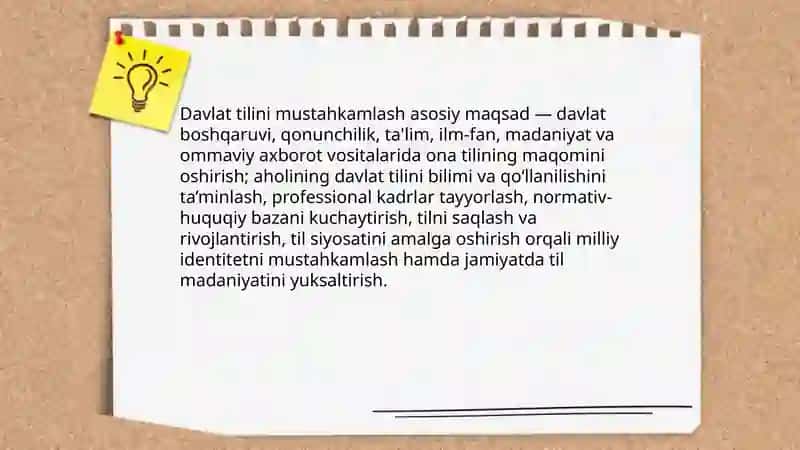 Davlat tilida ish yuritish fanining maqsadi va vazifalari 4