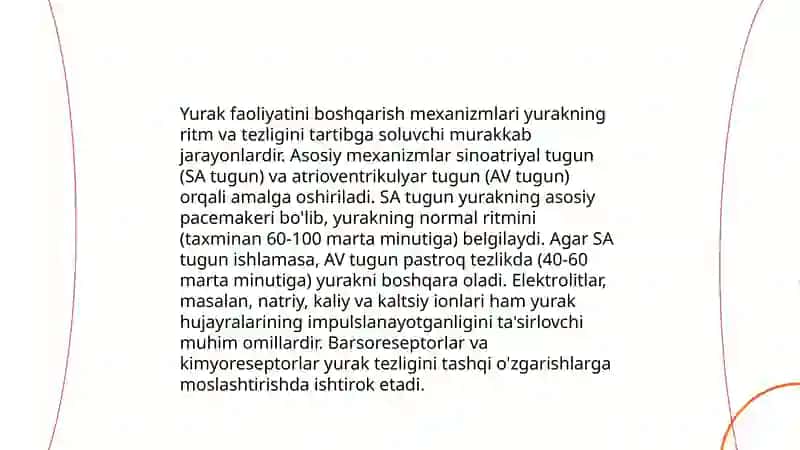 Boshqarishning yurak ichi mexanizmlari 4
