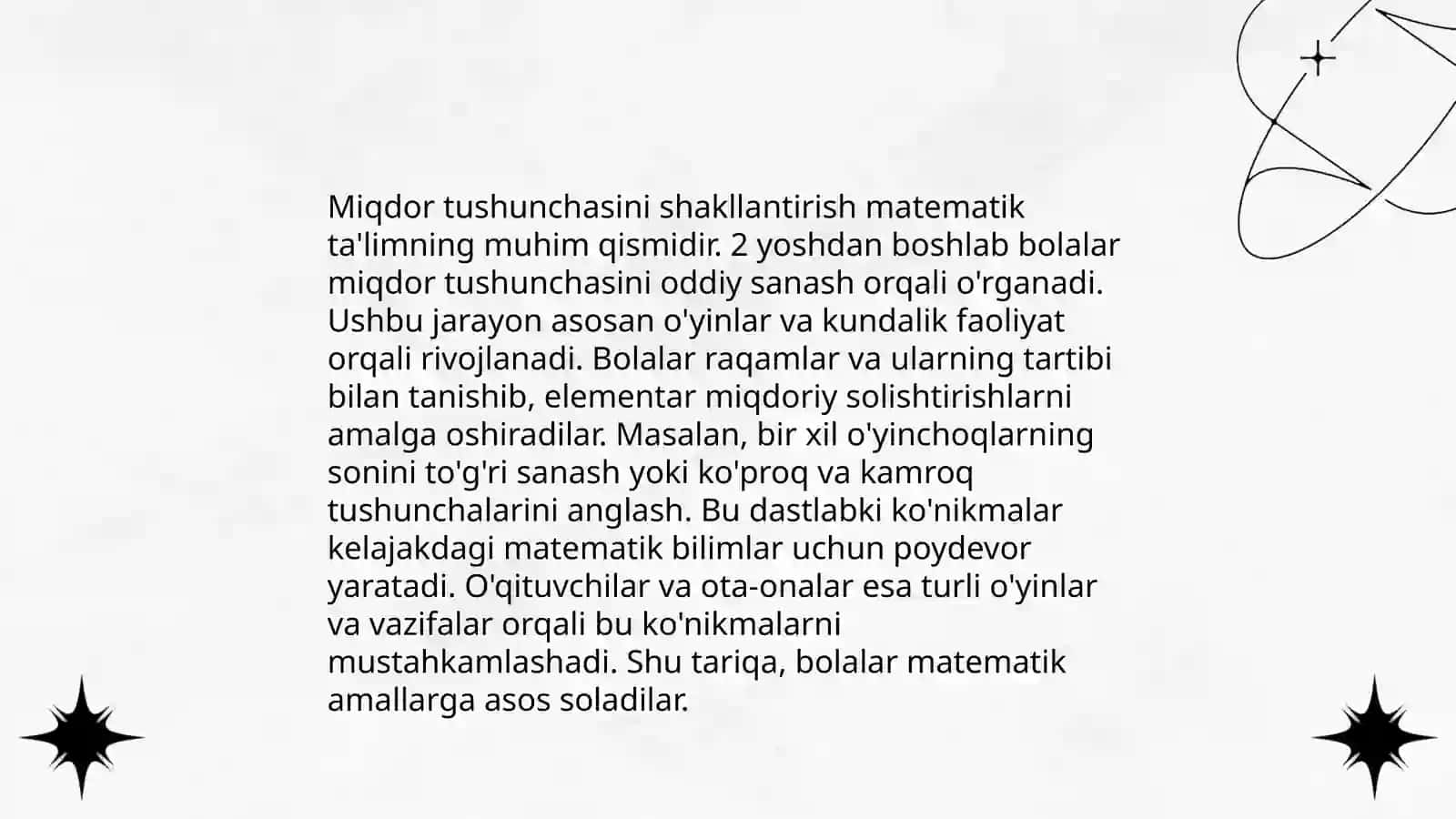 Maktabgacha yoshdagi bolalarda son va miqdor haqida tasavvurlarni shakllantirish 4