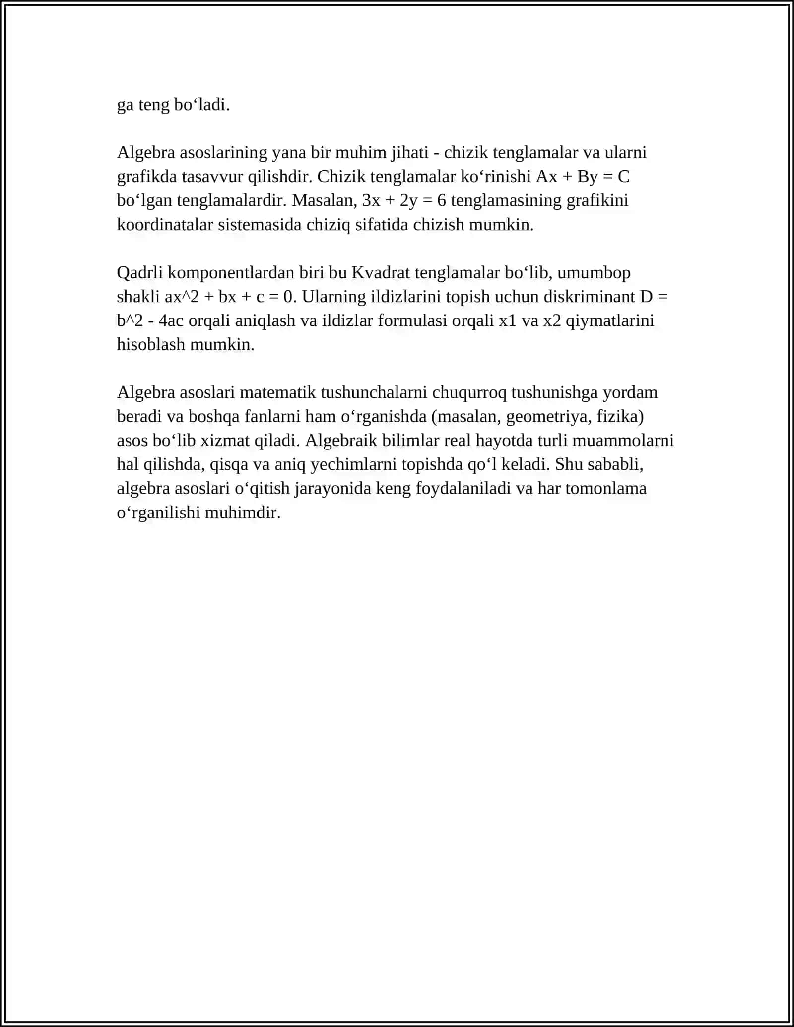 1-SINF MATEMATIKA DARSLARIDA TEST SAVOLLARI USTIDA ISHLASH YO‘LLARI 4