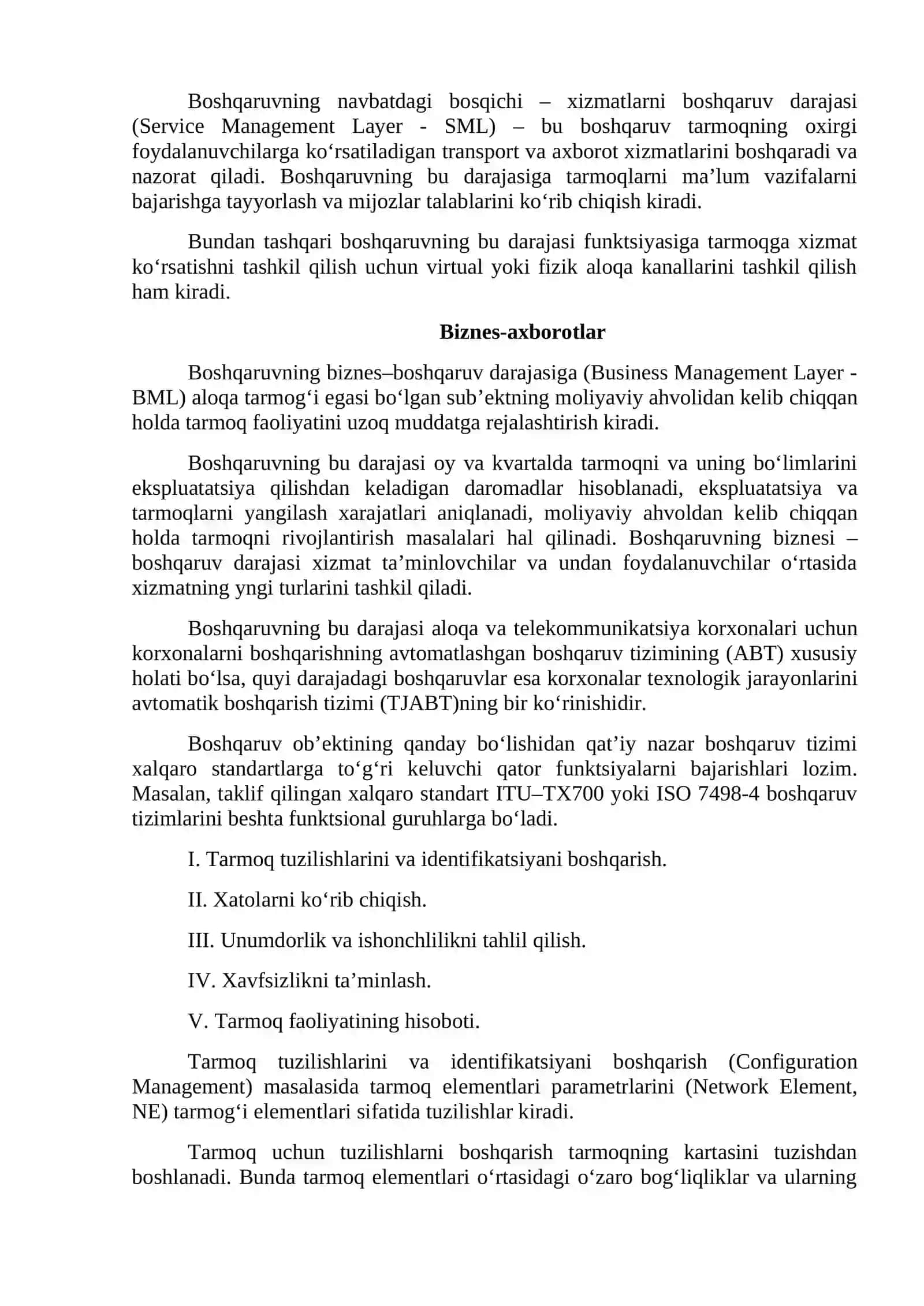 Axborot tizimlarini boshqarish 4