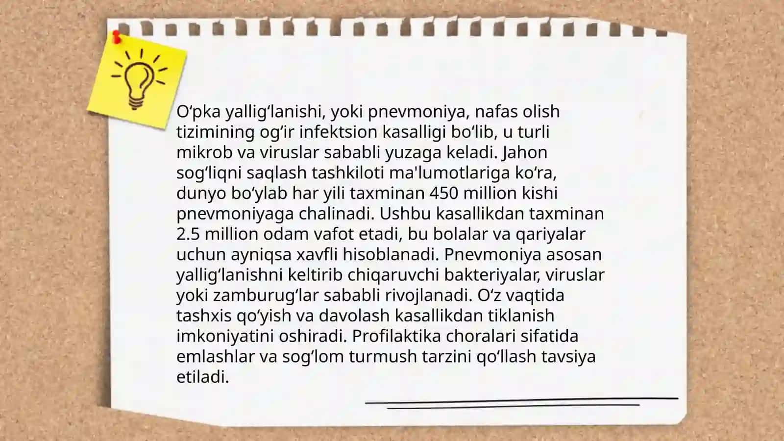Nafas tizimi kasalliklari. Nafas tizimi kasalliklari bilan kasallangan bemorlarni parvarish qilish 4