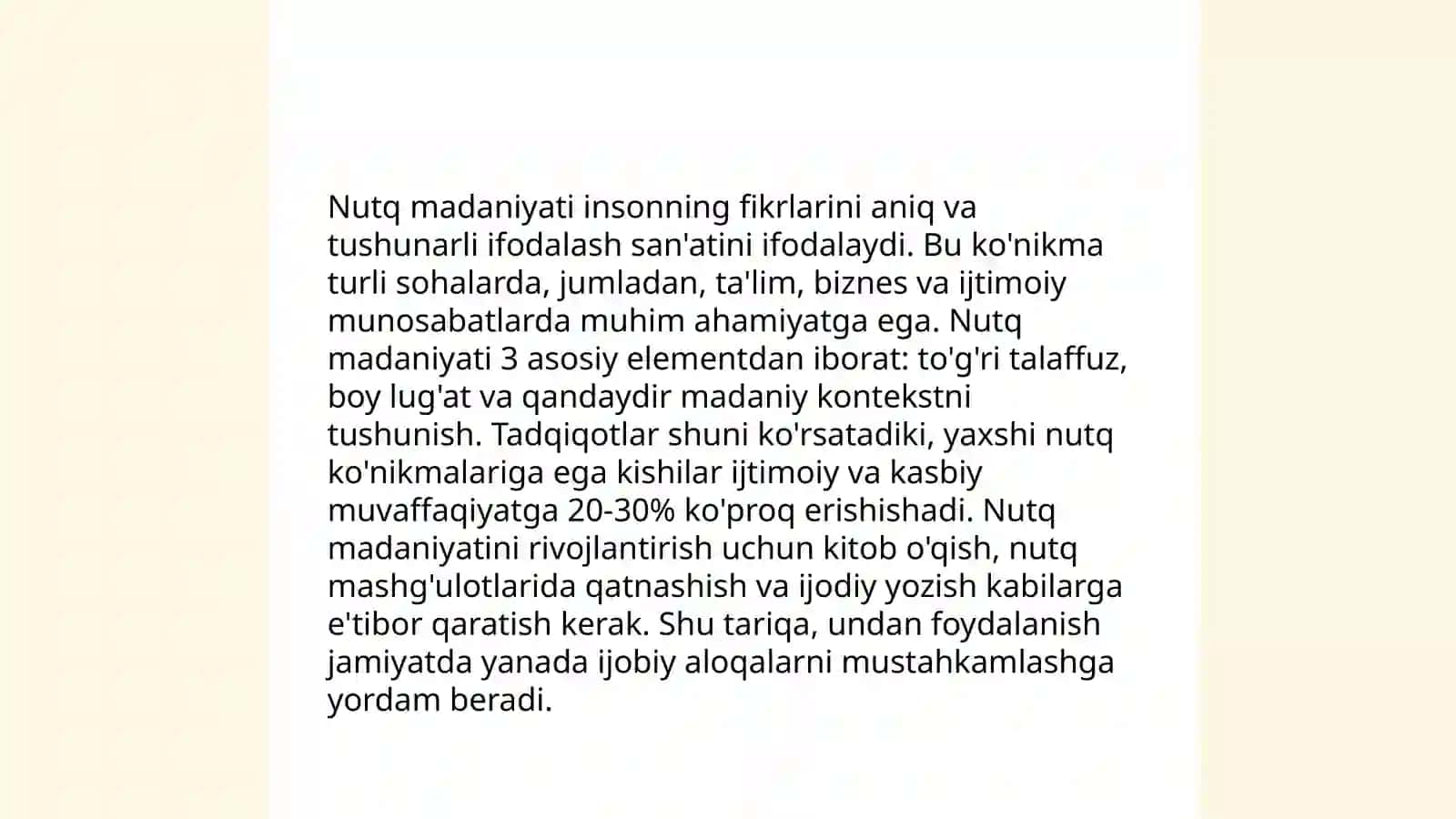 Muloqot darsi 4