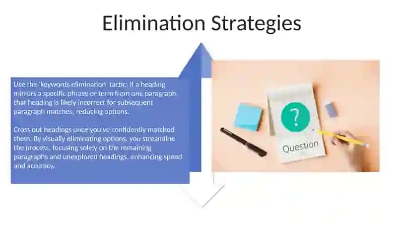 Matching headings questions 4