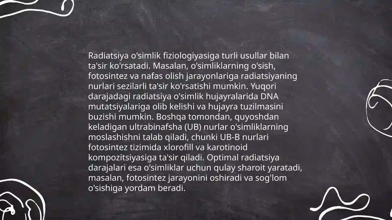 Atom nurlanishning qishloq xoʻjaligi ekinlarga ta'siri 4