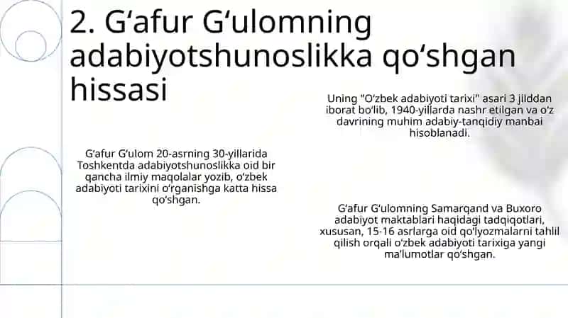 O'zbek adabiyotshunoslari va ularning adabiyotda tutgan o'rni 4
