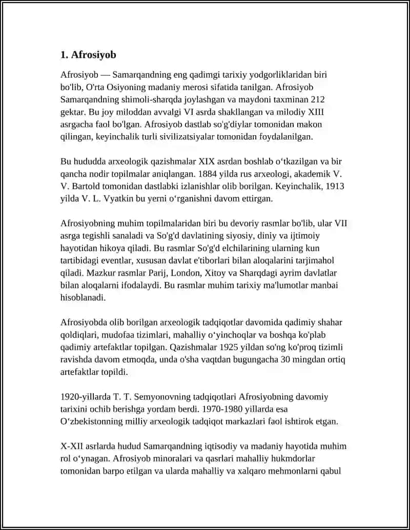 O'RTA OSIYONING ASOSIY ARXEOLOGIYA YODGORLIKLARI 4