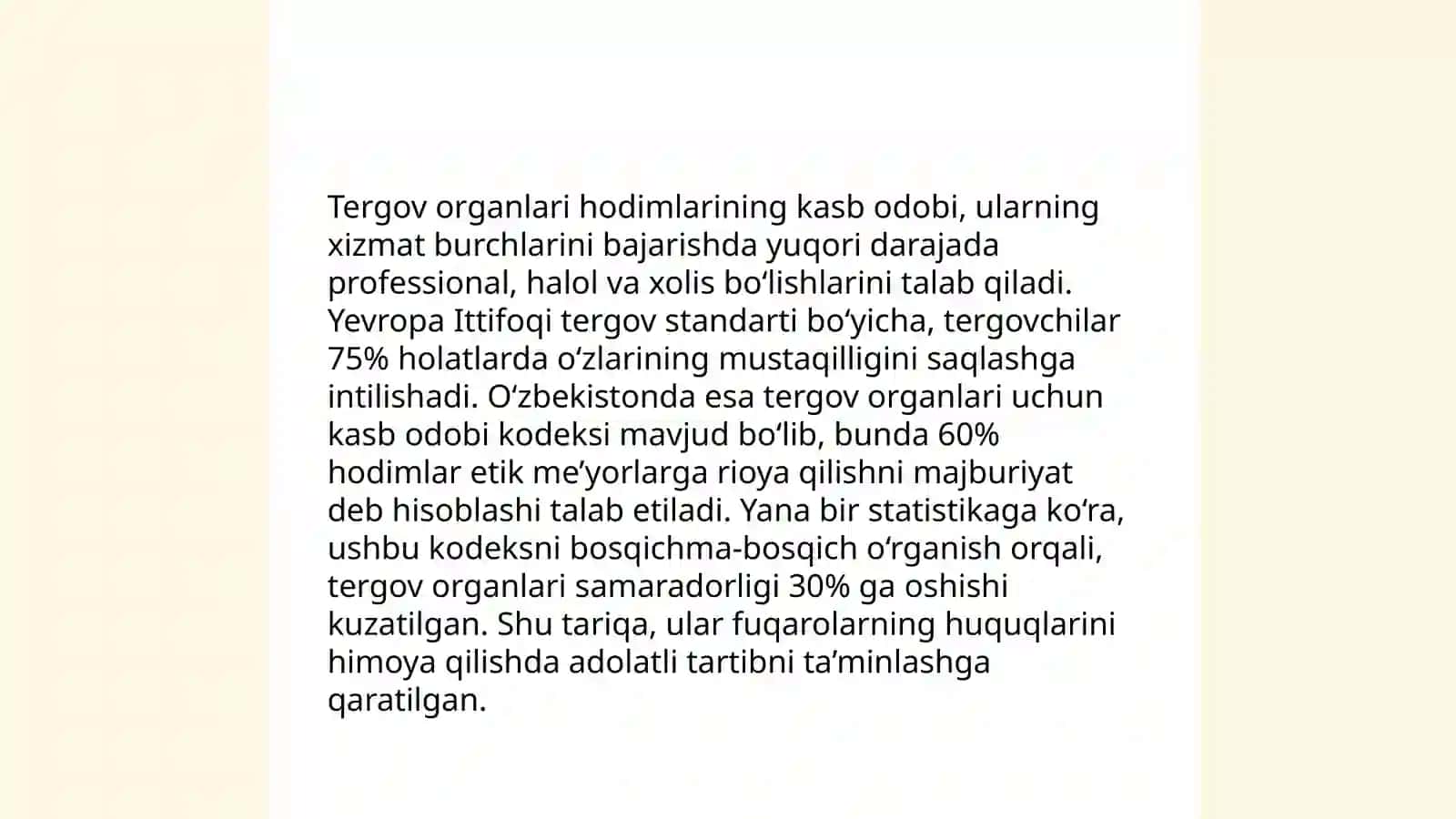Advokat tergov va prokuratura organlari hodimlari hamda sudiyaning kasb axloqi 4