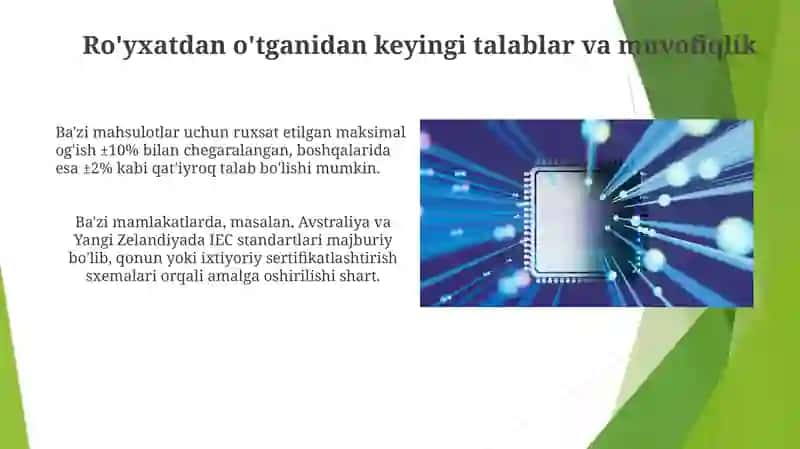 Xalqaro elektro texnika komissiyasi (IES)faoliyati davlat ro‘yxatidan o‘tkazish tartibi 4