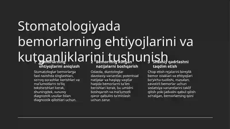 Stomatalogiyada diantalogiya va tibbiy etika 4
