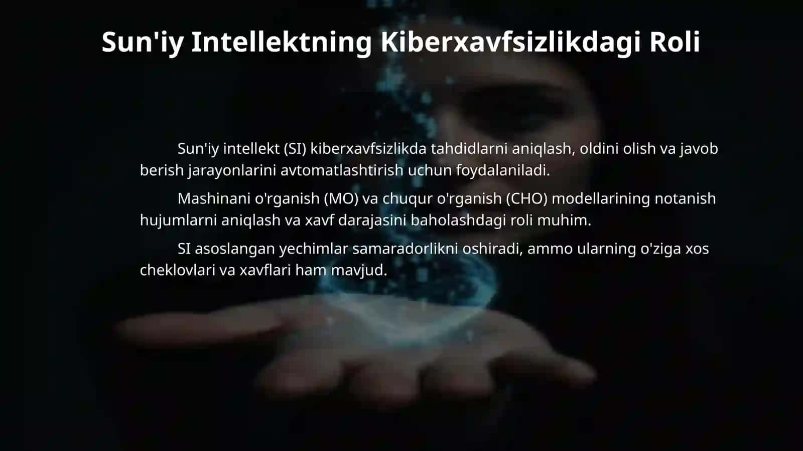 Sun’iy intellekt yordamida kiberxavfsizlikni boshqarish imkoniyatlari 4