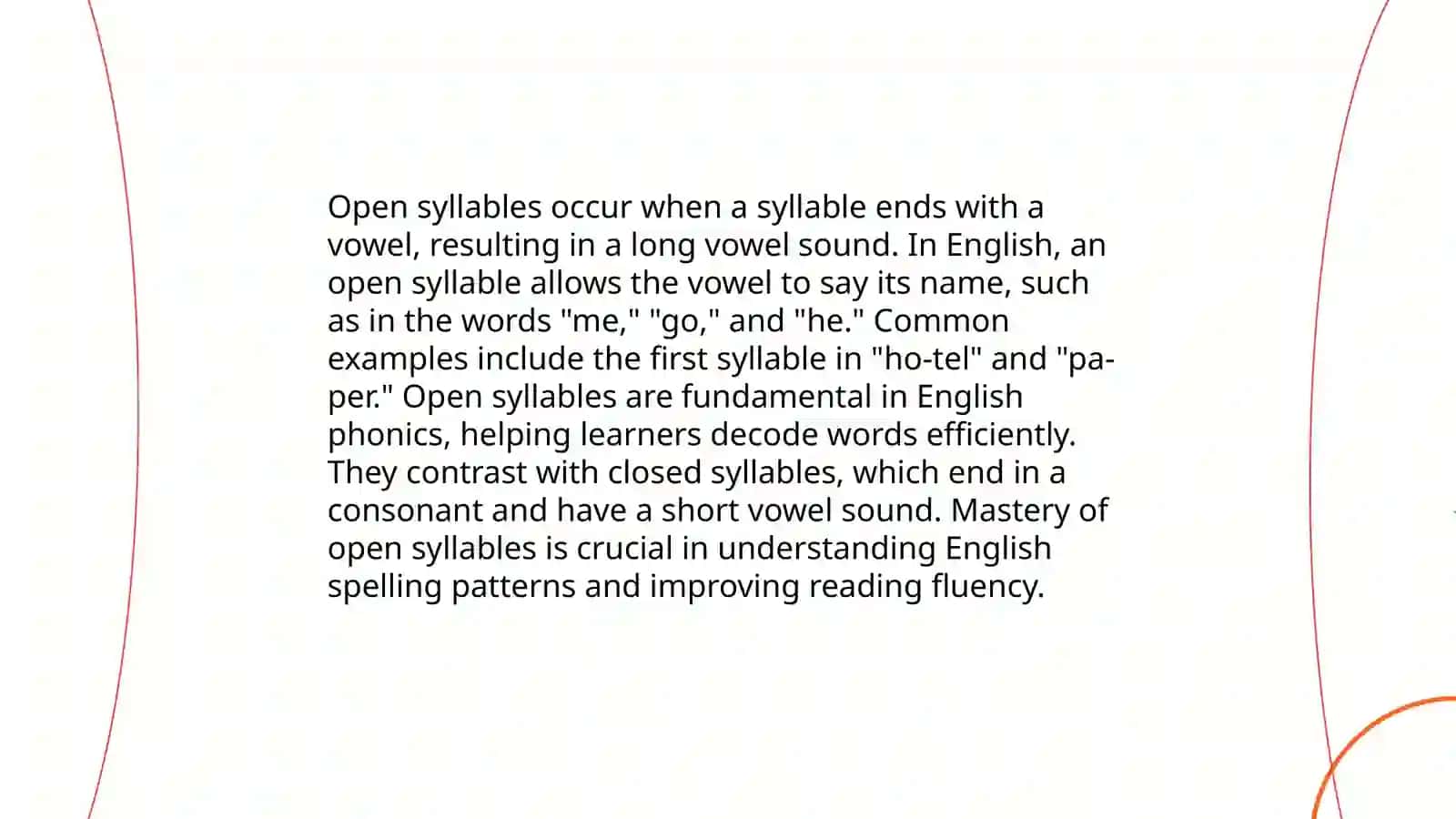 Types of syllable 4