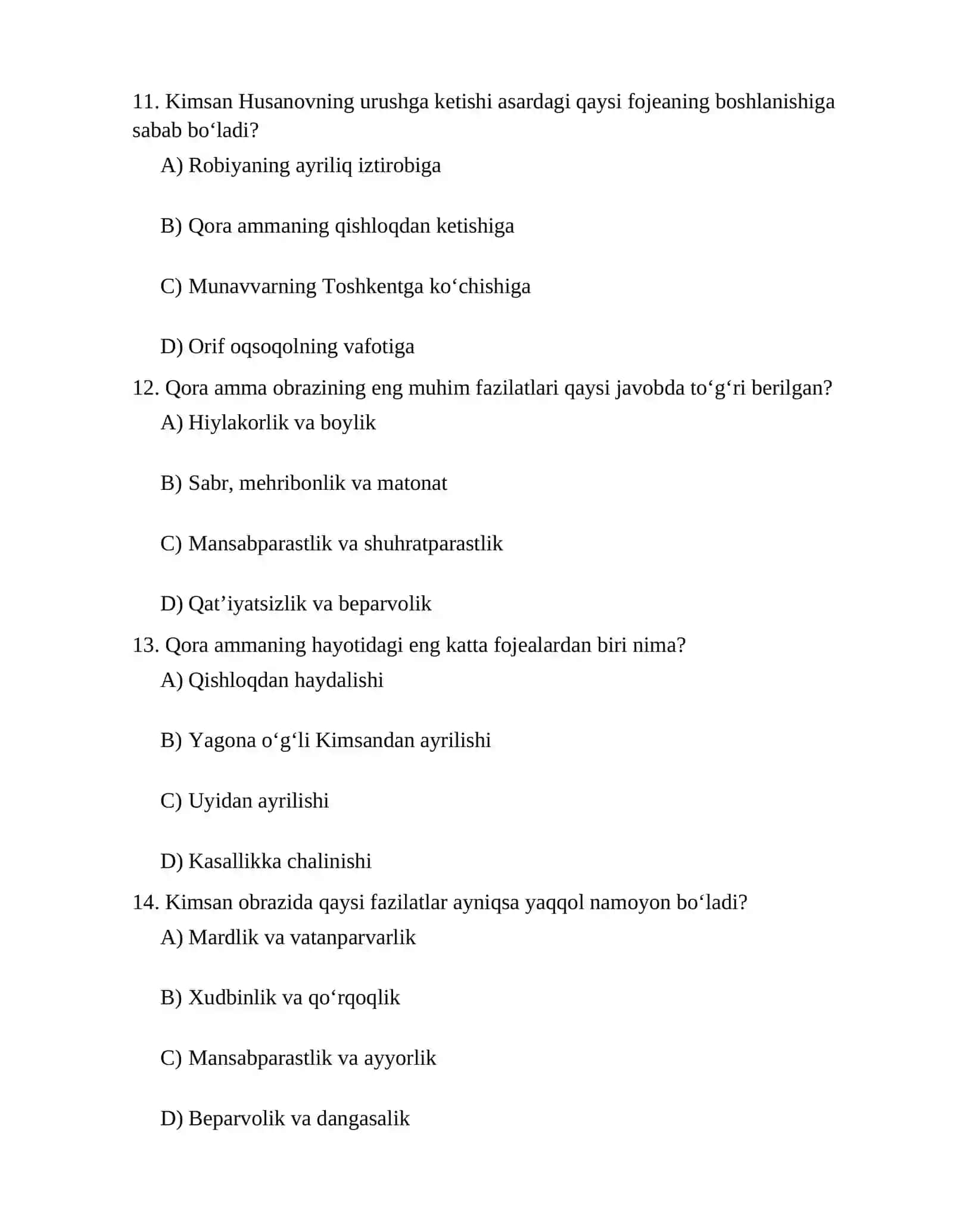 IKKI ESHIK ORASI TEST 4