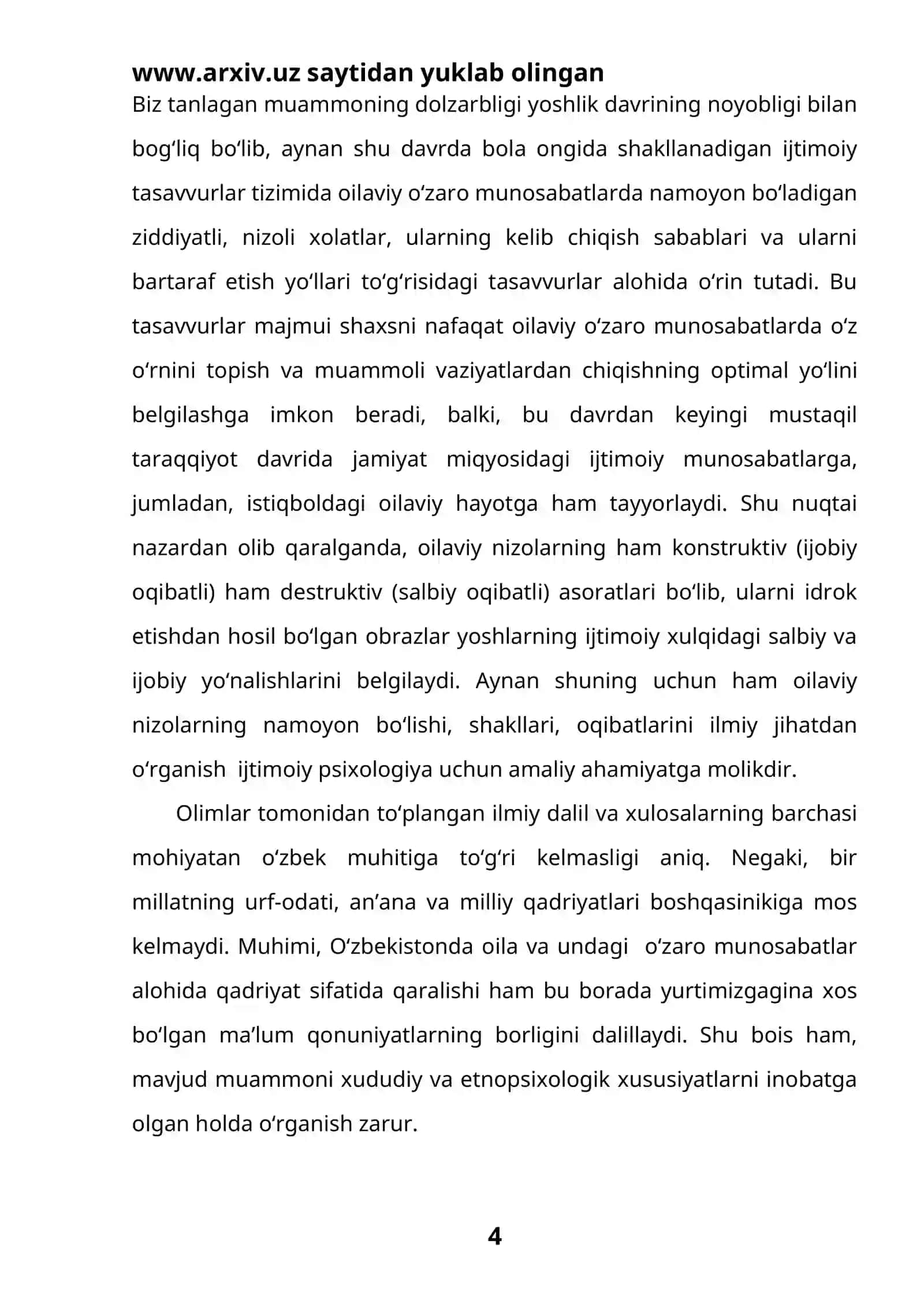 Oilani ijtimoiy- psixologik mustaxkamlashda Sharqona axloq tamoyillarining axamiyati 4