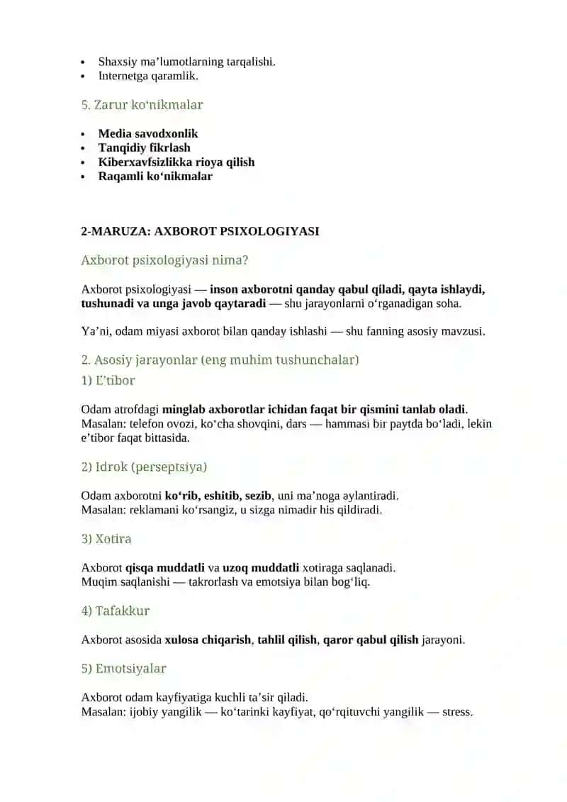 Ma’ruza 3: Yangiliklarni tahlil qilish va dekonstruksiya 4