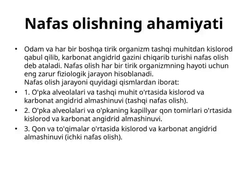 Nafas organlarining tuzilishi va yoshga xos xususiyatlari. 4