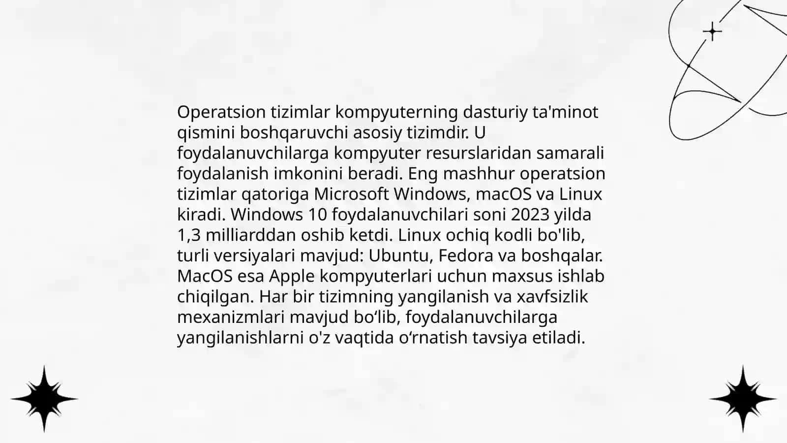 Kompyuterning dasturiy va texnik vositalari 4