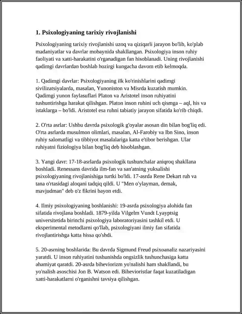 PSIXOLOGIYANING MUSTAQIL FAN SIFATIDA SHAKLLANISHI 4