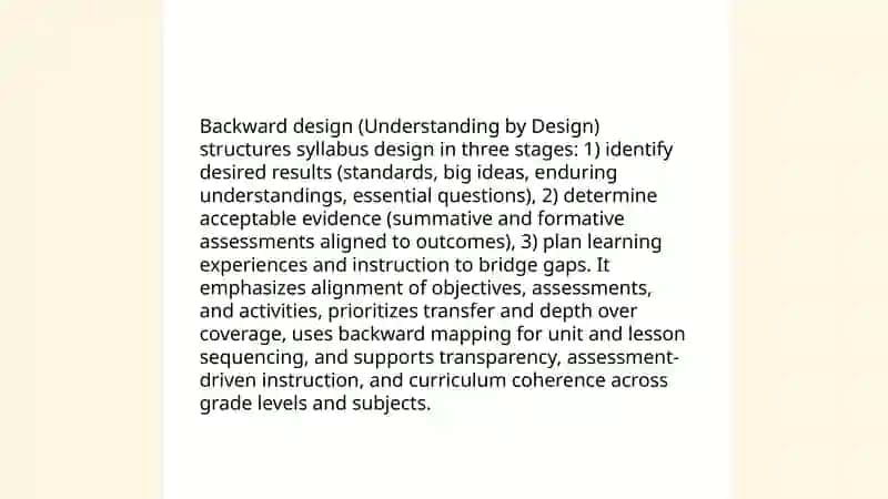 Syllabus design and curriculum development 4
