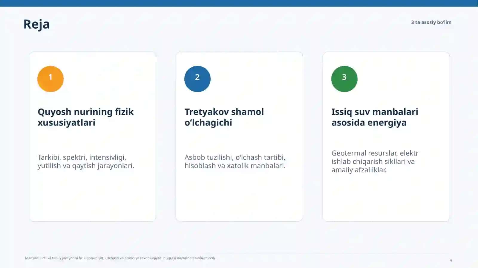 Quyoshnuri, shamol va issiq suv manbalari 4