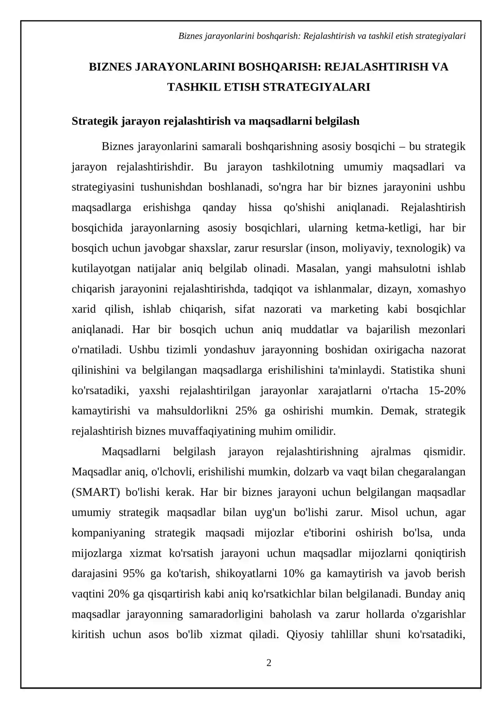 Biznes boshqaruv funksiyalari va tamoyillari 4