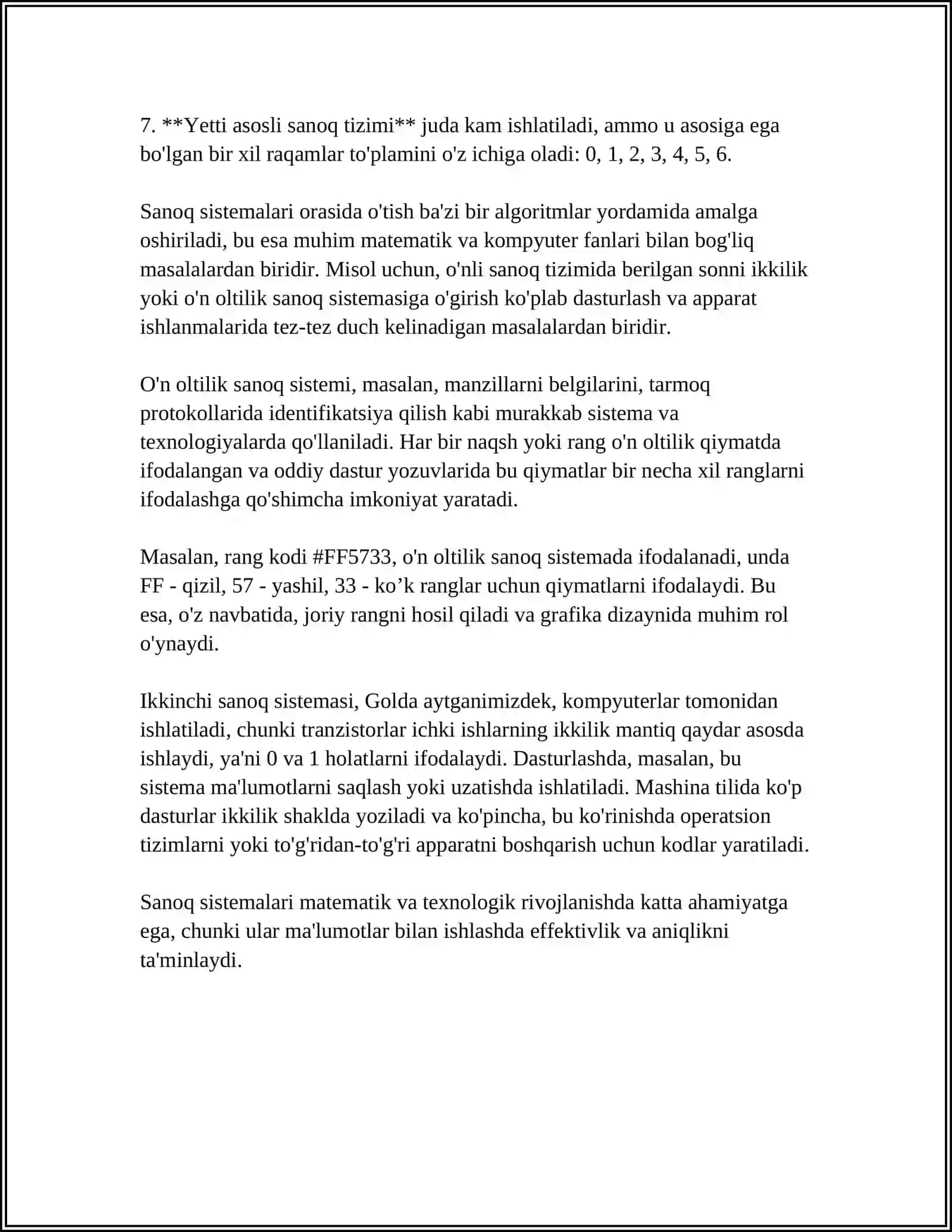 SANOQ SISTEMALARI,TURLARI VA ULARNING ISHLASH JARAYONI 4