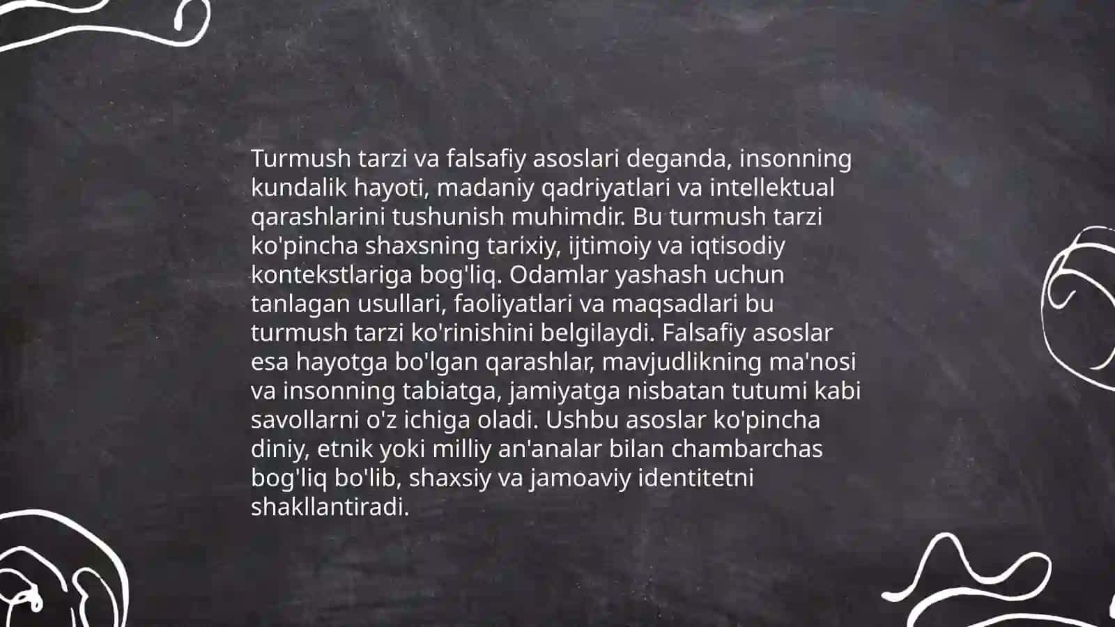 Falsafa turmush tarzi va dunyoni anglash usuli 4