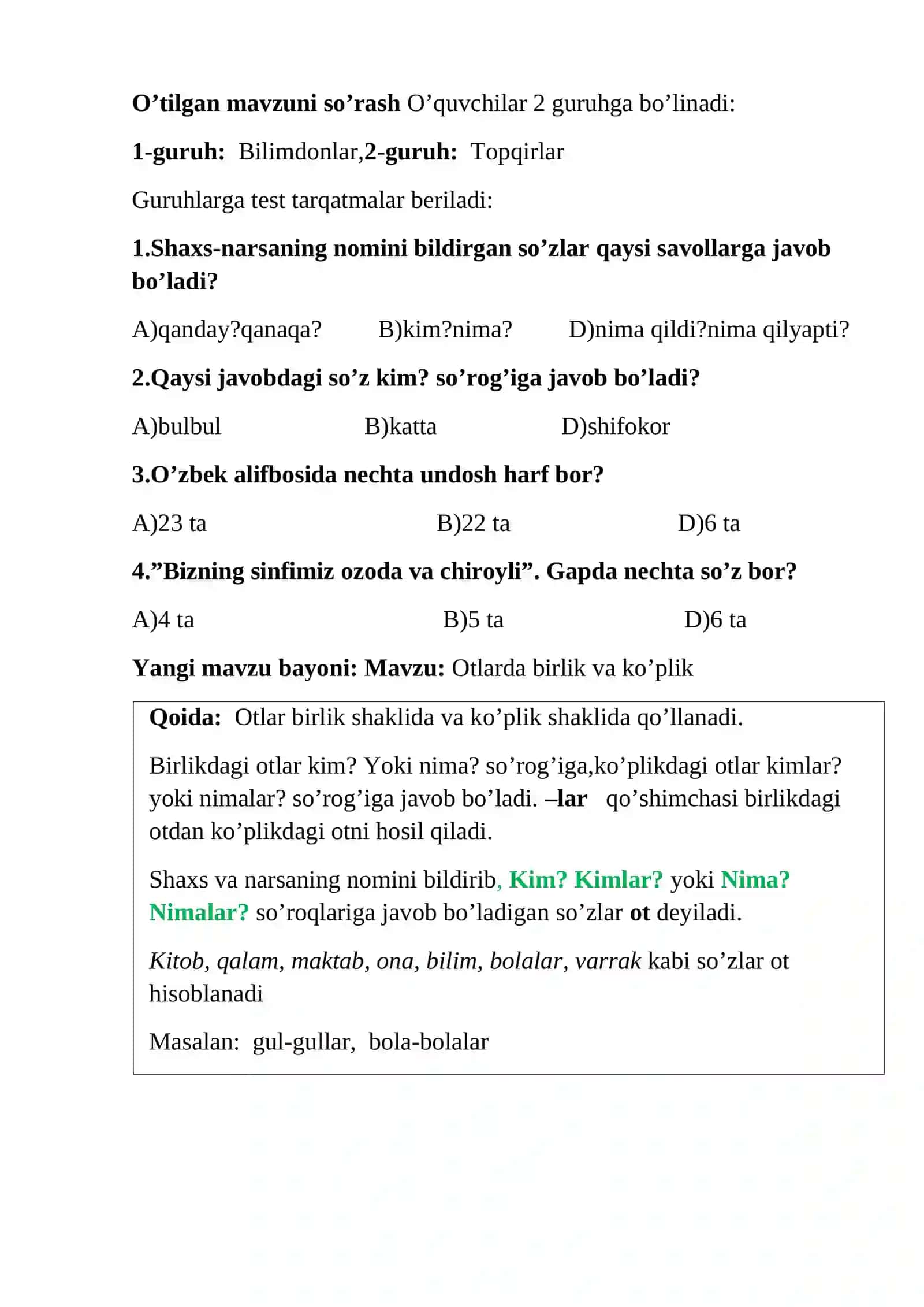 OTLARDA BIRLIK VA KO‘PLIK 4