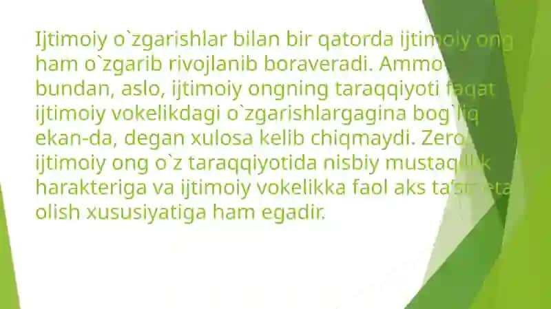 IJTIMOIY ONGNING MOHIYATI VA NAMOYON BO’LISH XUSUSIYATLARI 4