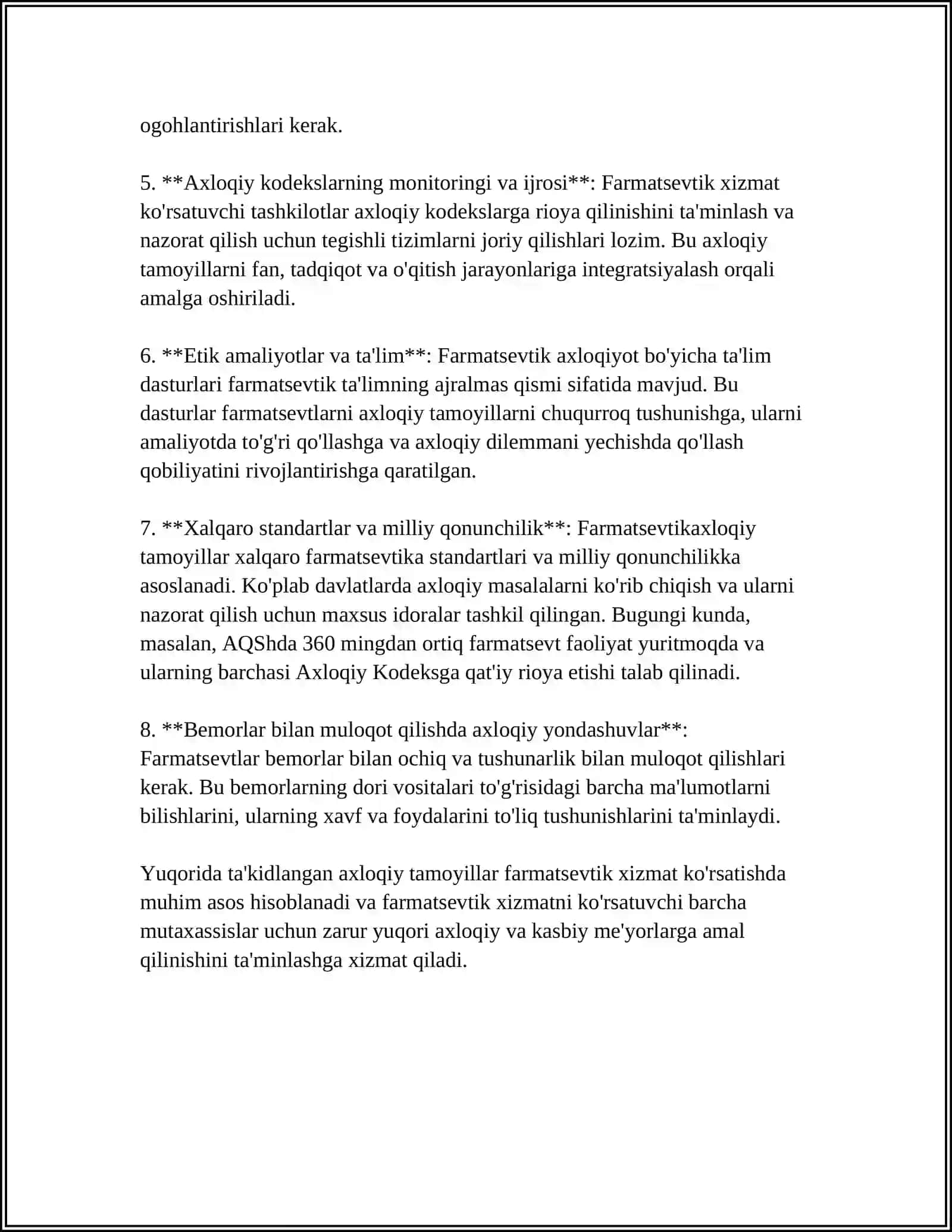 FARMATSEVT MUTAXASISSLARNI ETIKASI 4