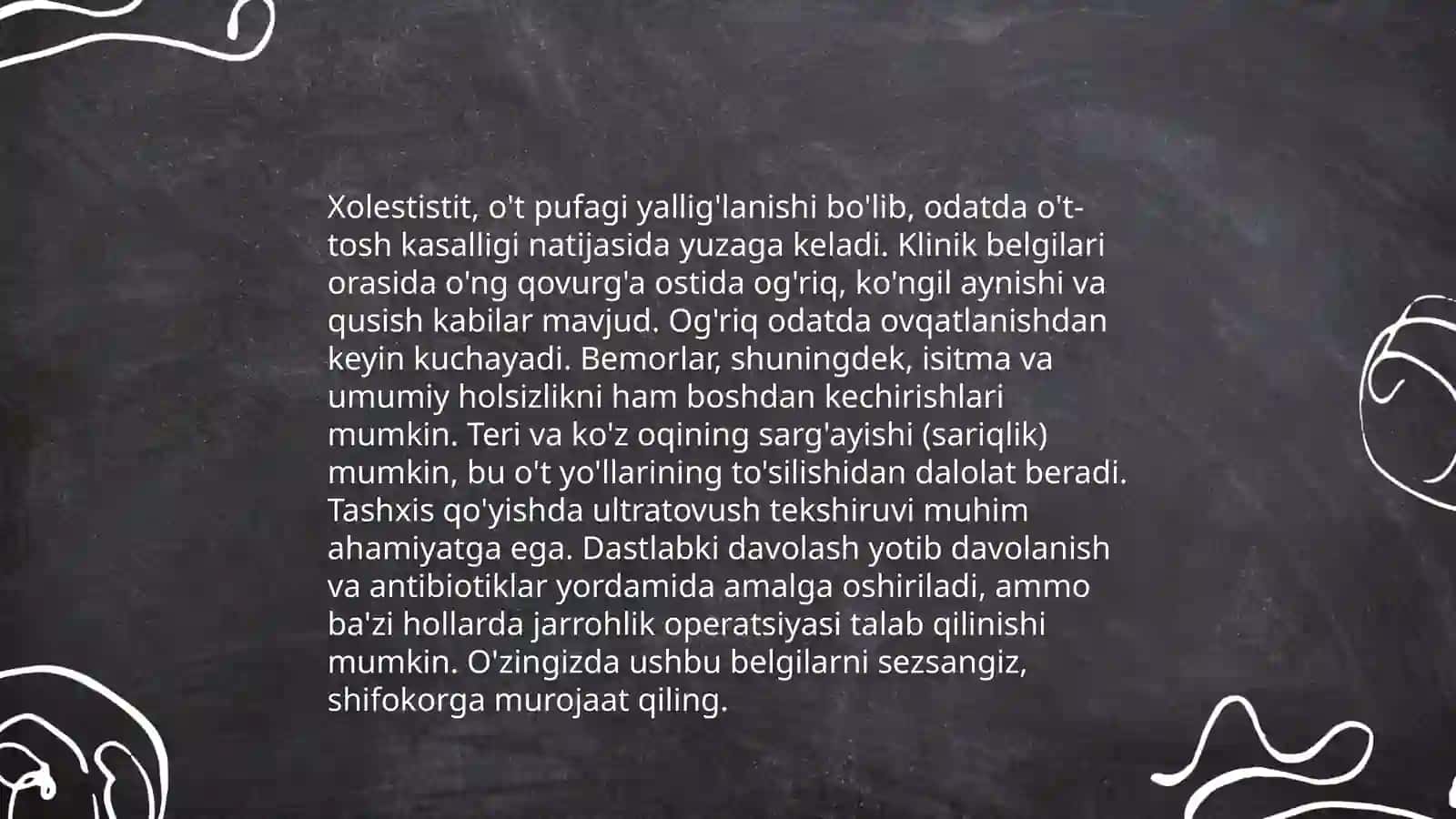 Surunkali gepatitlar va xoletsetsistitlarda yogʻlar hazmlanishini buzilishi 4