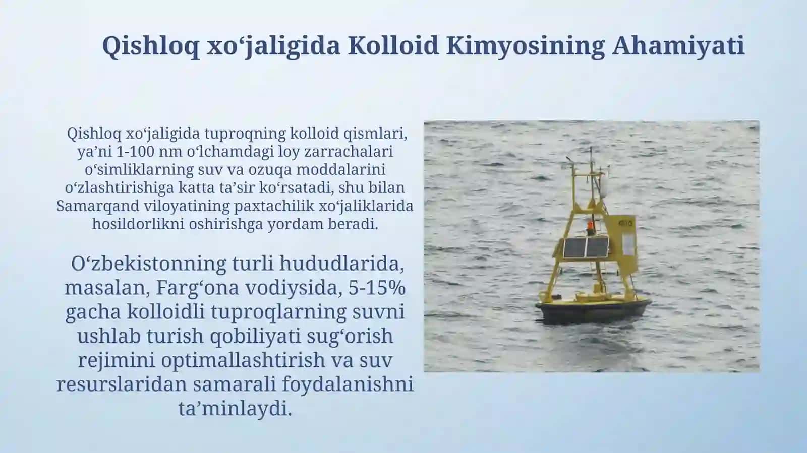 Kolloid kimyo va uning rivojlanishiga oʻzbek olimlarining qoʻshgan hissalari 4