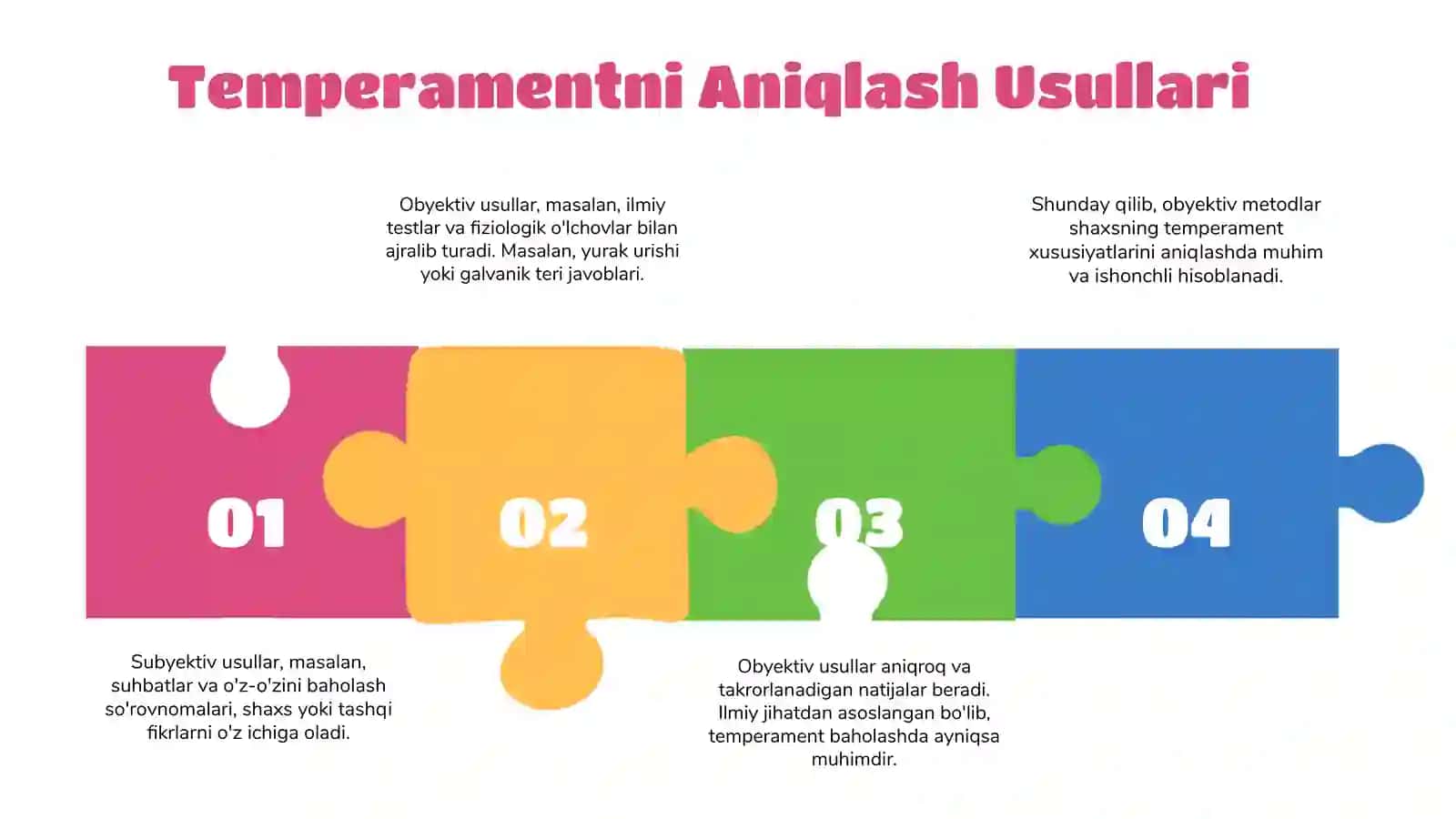 Temperament xususiyatlarini baholaydigan obyektiv metodlar 4