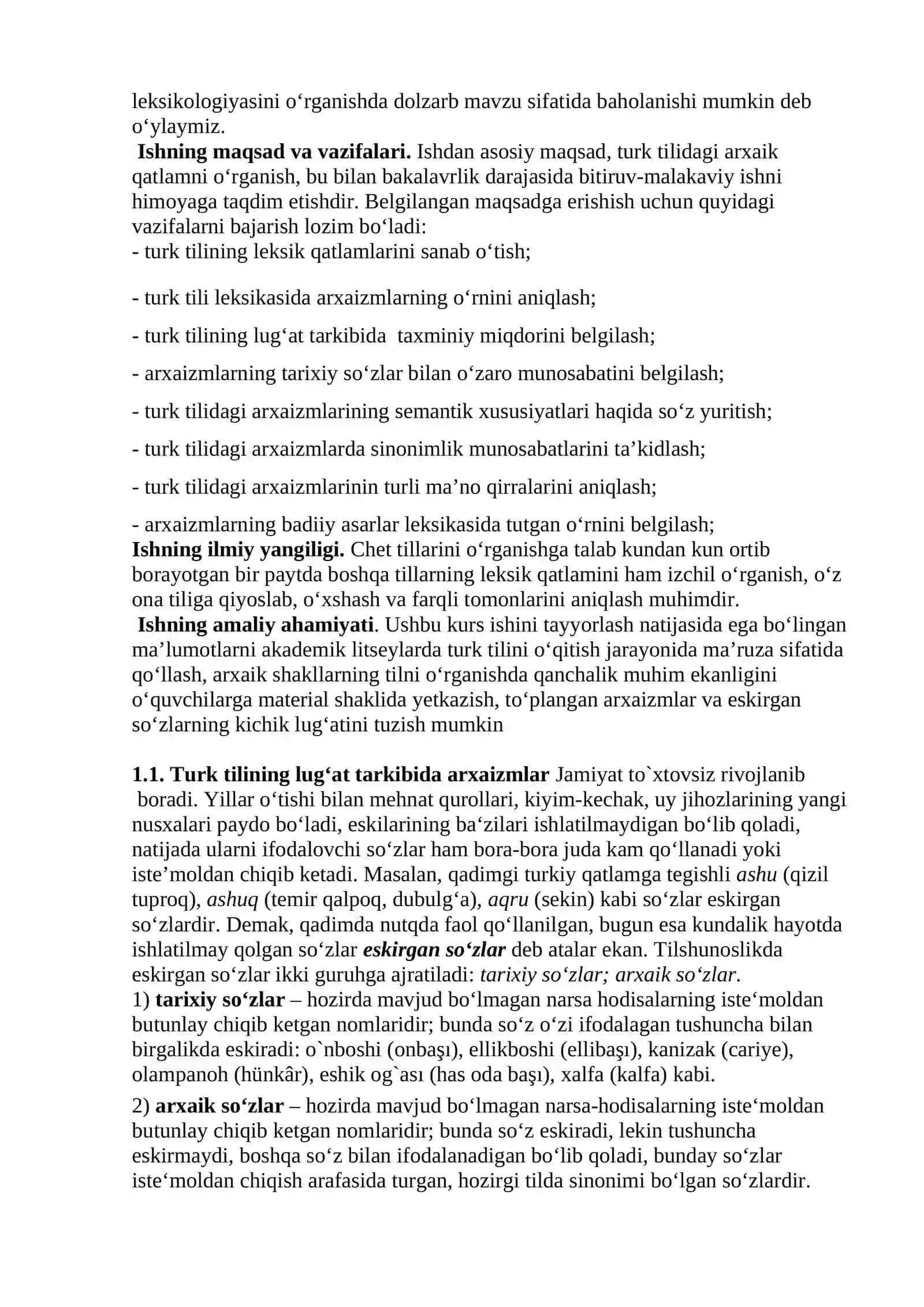 Turk tilining leksik xususiyatlari 4