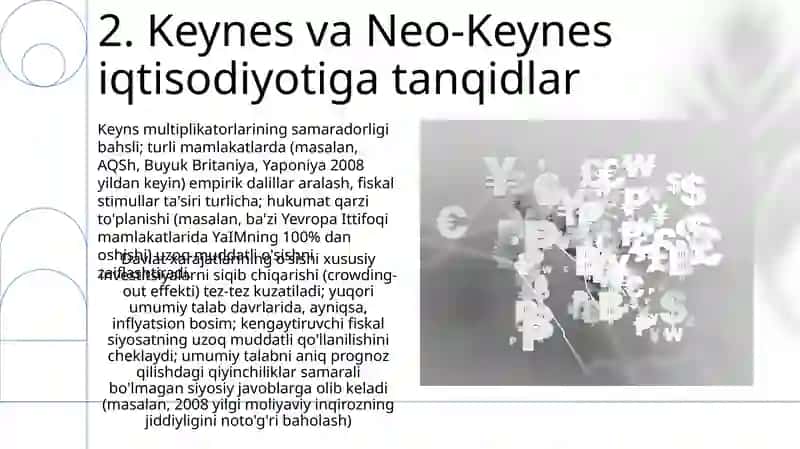 Jon Meynard Keyns ta'limoti va neokeynschilik 4
