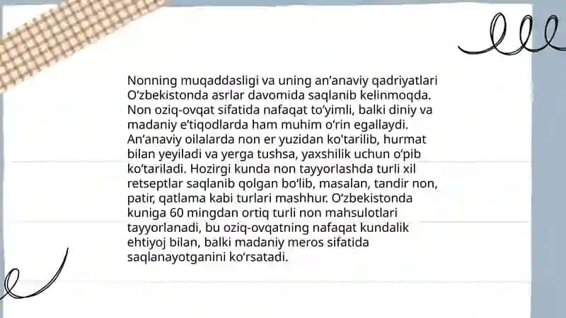 Non rizq ro‘zimiz mavzusida malaka taqdimoti 4