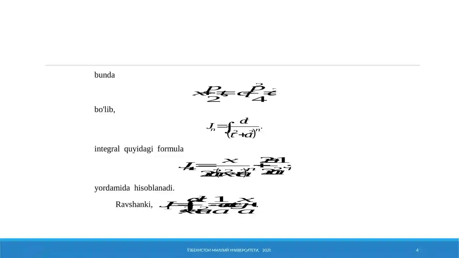 Kimyogarlar uchun matematika 1 4